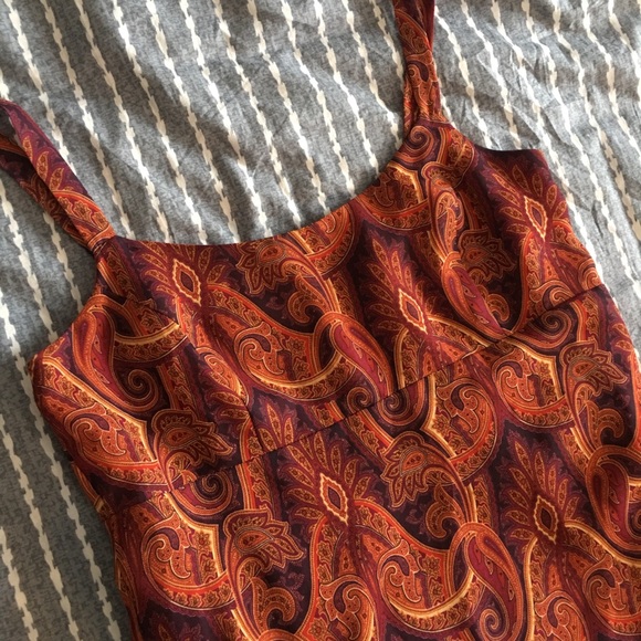 Orange Boho Long Maxi Dress S - Picture 3 of 5